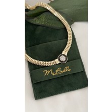 Mi Brillo Accessories Marka Muadili Serenay Kalın Hasır Kolye ( Leyla Kolyesi)