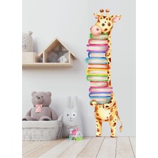 Mediterian Kitap Sever Zürafa Cam Salon Yatak Odası Mutfak Balkon Ev Yapışkanlı Duvar Süsü Kağıdı Sticker
