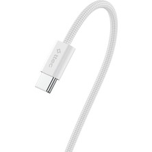 Ttec Usb-C - Usb-C 100CM 60W Pd Örgü Hızlı Şarj/data Kablosu Beyaz