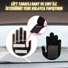 Dekohop El Orta Parmak Led Kumandalı Araç Içi Reflektör Arka Cam 205 Led 3 Modlu Eğlenceli Mesaj Gösterici