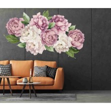 Mediterian Çiçek Duvar Sticker Şakayık Çıkartma