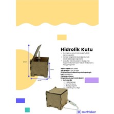 Türk Malı Hidrolik Kutu Ahşap Oyuncak Stem-A Eğitim Seti Çocuklar Için Boyanabilir Maket