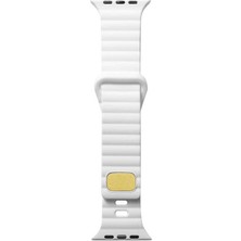 Lopard Apple Watch 46MM 10 Nesil Şeritli Silikon Kordon Krd-73