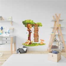 Mediterian Ingilizce Eğitici Orman ve Sevimli Hayvanlarçocuk Bebek Odası Duvar Kağıdı Aksesuarları Süsü Sticke