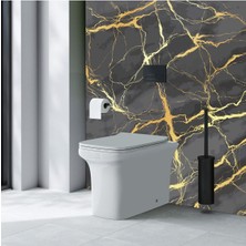 Mediterian Gri banyo klozet arkası ve fayans kaplama folyo 60x300, şık ve dayanıklı seçenek