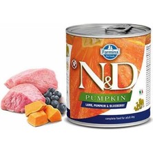 N&d Pumpkin Balkabaklı Kuzulu Yaban Mersinli Tahılsız Yetişkin Köpek Konservesi 285 gr