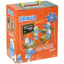 SRN7728 Şirinler Yer Puzzle - Laço Kids