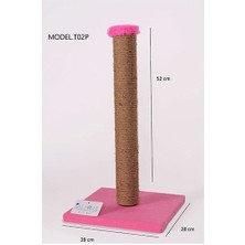 Cat Hause T02 Kedi Tırmalama Tahtası Pembe 52 cm