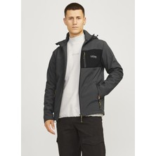 Jack & Jones Gri Erkek Mont Jjtaylor Softshell Jacket