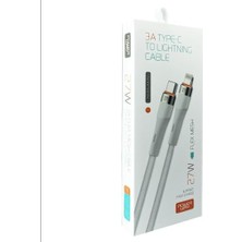 HC07 27W Süper Hızlı Turbo Şarj Destekli Lightning Apple To Type-C 3 A Şarj ve Veri Aktarım Kablosu