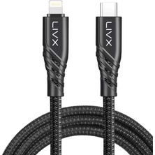 Space 27W Type C To Lightning 2 Metre Iphone Ipad Uyumlu Akıllı Hızlı Şarj ve Data Kablosu Spccc-01