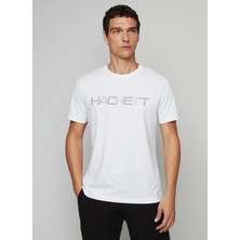 Hackett Bisiklet Yaka Beyaz Erkek T-Shirt HM500783