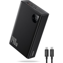 Adaman Overseas Edition 24.000 Mah Digital Display 140W Powerbank-Siyah