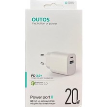 Pd Usb-Type-C Qc3.0 Pd3.0 Pd Şarj Cihazı, Outos
