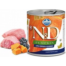 N&d Pumpkin Balkabaklı Kuzulu Yaban Mersinli Tahılsız Yavru Köpek Konservesi 6 Adet 285 gr