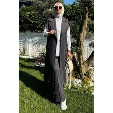 Apoletli Çizgili Takım Antrasit