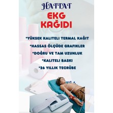 FRM 20 Adet Rulo Ekg Ecg 50MMX30METRE Tam Metrajlı Yüksek Kaliteli Hassas Karelajlı Rulo Termal Kağıt