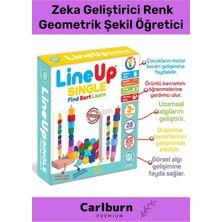 Özel Üretim Zeka Geliştirici Renk Geometrik Şekil Öğretici Çocuk Lineup Sıngle Bul Sırala Öğren