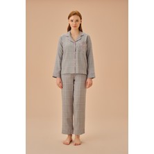 Suwen Pinky Gömlek Yaka Pijama Takımı