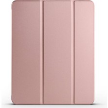 Apple iPad Air 4 10.9 2020 Kılıf Yatay Standlı Kalem Bölmeli Arkası Sert Pc Güçlü Mıknatıslı Smart Kılıf