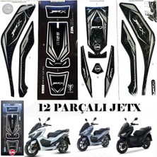 Sym Jet-X 125 Tank Ped Seti 12 Pcs Gri