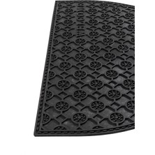 Step Yarım Ay Dış Kapı Paspası Siyah Pvc 45X70