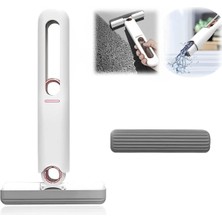 Mediterian Mini taşınabilir süngerli cam temizleme seti, beyaz renkli, mutfak ve banyo için ideal