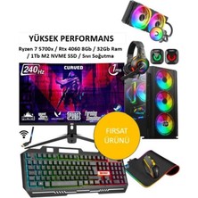 Fighter Ryzen 7 5700X / Rtx 4060 / 32GB Ram / 1tb M2 Nvme / 27'' 240Hz Oyuncu Masaüstü Bilgisayarı