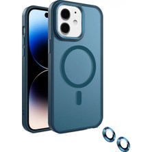 OSG iPhone 11 Uyumlu Lens Koruma Hediyeli Magsafe  Destekli Buzlu Premium Lüx Kılıf