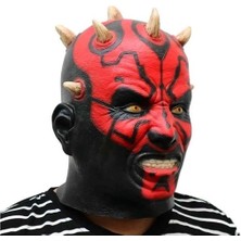 Favorite12 Cadılar Bayramı Cosplay Korku Darth Maul Lateks Maske The Phantom Menace Darth Maul Maskesi (Yurt Dışından)