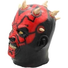 Favorite12 Cadılar Bayramı Cosplay Korku Darth Maul Lateks Maske The Phantom Menace Darth Maul Maskesi (Yurt Dışından)