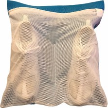 Mediterian Fermuarlı ayakkabı yıkama filesi, pratik kullanım ve temizlik için ideal, beyaz renk