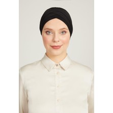 İhvan Online Çapraz 3 Bantlı Çift Taraflı Tesettür Bone Siyah