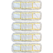 Mediterian Yedek nemli mop 60 cm, 5'li paket, temizlik için ideal, TR menşei