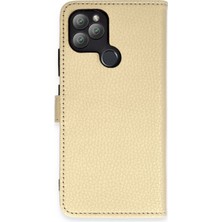 Newface General Mobile Gm 22 Plus Kılıf Trend S Plus Kapaklı Kılıf - Gold 13