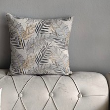 Ruth Home Çiçek Desenli Kırlent Kılıfı 4'lü Pamuk Dokuma 45x45 cm Yumuşak ve Dayanıklı