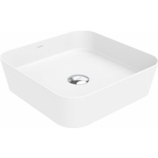 Creavit Loop Masa Üstü Ince Lavabo Beyaz 40X40CM