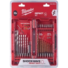 Milwaukee T4932479853 Shockwave 39 Parça Delme Vidalama Seti