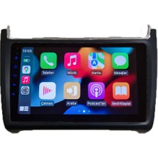 Victor Volkswagen Polo 2010-2017  Android Kablosuz Carplay Navigasyon Multimedya 9 Inch Ekran 4 Gb Ram +64Gb Rom Çerçeveli ve arka görüş kameralı