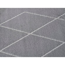 Eko Halı Urban URB 02 GREY WHITE Etnik Desenlere Sahip Hav Toz Vermez Yumuşak Dokulu Modern Halı