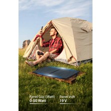 goboenergy 50W Katlanabilir Çanta Tipi Solar Güneş Panel Seti