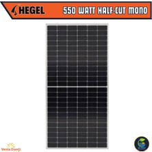 550 Watt Half-Cut Monokristal Güneş Paneli