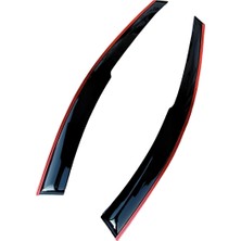 Balp Renault Kango 1 Çift Sıra Kırmızı Kromlu Cam Rüzgarlığı