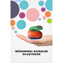 3'lü Daire Kağıt Delgeç Seti-Kart, Dıy ve El Işi Projeleri Için Delgeç, (5.08CM - 3.81CM - 2.54 Cm)