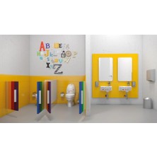 Creavit Çocuk Lavabo Beyaz Dekorlu 38CM