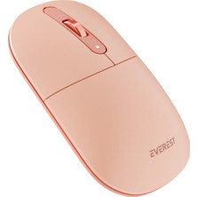 Everest SMW-384 USB Pembe 2.4ghz Kablosuz Mouse Wireless Mouse Ultra Premium Süper Sessiz