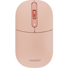 Everest SMW-384 USB Pembe 2.4ghz Kablosuz Mouse Wireless Mouse Ultra Premium Süper Sessiz