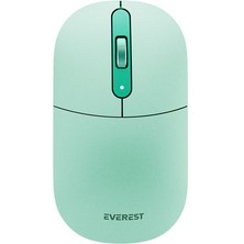 Everest SMW-384 USB Yeşil 2.4ghz Kablosuz Mouse Wireless Mouse Ultra Premium Süper Sessiz