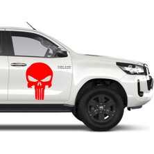 Sticker Usta Punisher Kurukafa Araba Oto Motosiklet Karavan Sticker 00490