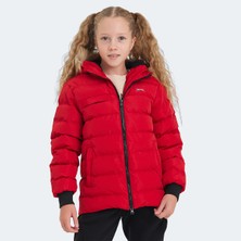Slazenger CALISTO Unisex Çocuk Kapüşonlu Şişme Siyah Mont & Kaban